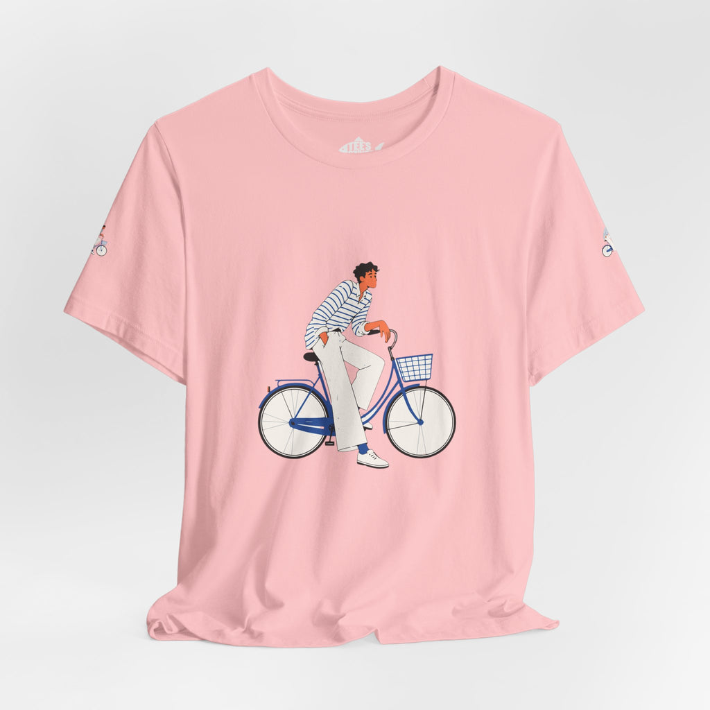 Bicycle Rider Illustration Jersey Tee