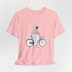 Bicycle Rider Illustration Jersey Tee