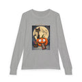 Kids' Halloween Long Sleeve Tee — 'Trick or Treat' Black Cat & Pumpkin Design