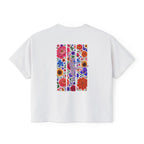Floral Ballet Dancer Tee | Boxy Crop Shirt