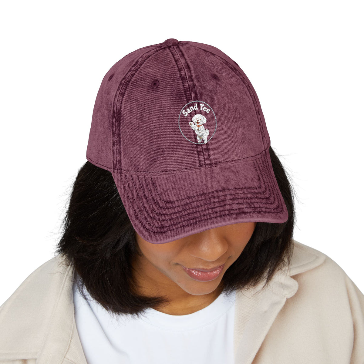 Dog Vintage Cap (Embroidery)