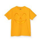 Kids Halloween Pumpkin Face Tee — Cute Jack-O'-Lantern T-Shirt for Children