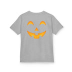 Kids Halloween Pumpkin Face Tee — Cute Jack-O'-Lantern T-Shirt for Children
