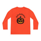 Youth Long Sleeve Tee - 'Hello Halloween' Jack-o'-Lantern Pumpkin Shirt