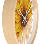 Sunflower Wall Clock — Bright Floral Home Decor Timepiece