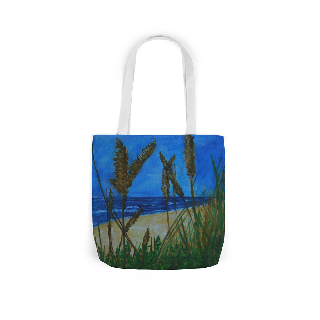 Beach Grasses Canvas Tote — Seaside Painting Reusable Bag Original art by Doulton