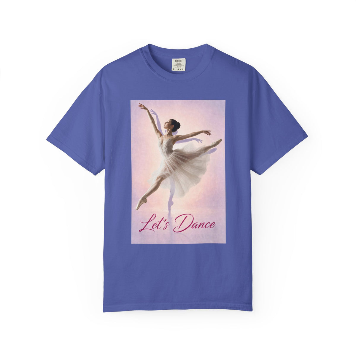 Let's Dance Ballerina Graphic Tee- Garment-Dyed T-shirt
