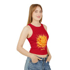 Orange Slice Splash Racer Tank Top | Citrus Fruit Graphic