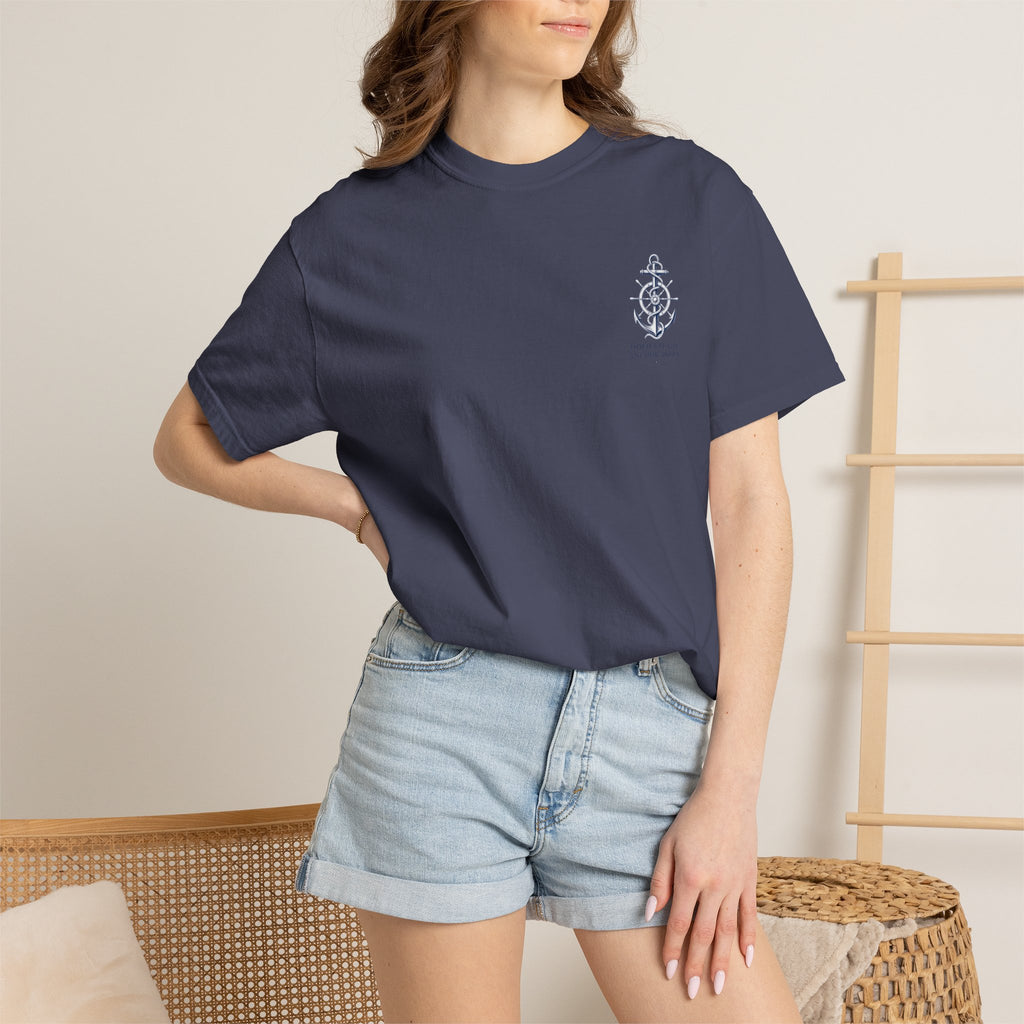 Nautical Anchor -Unisex Garment-Dyed T-shirt