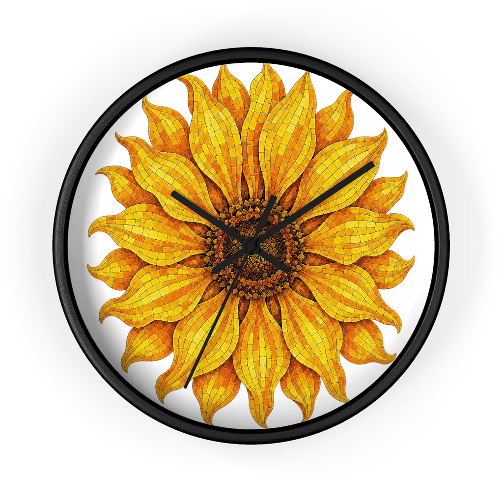Sunflower Wall Clock — Bright Floral Home Decor Timepiece