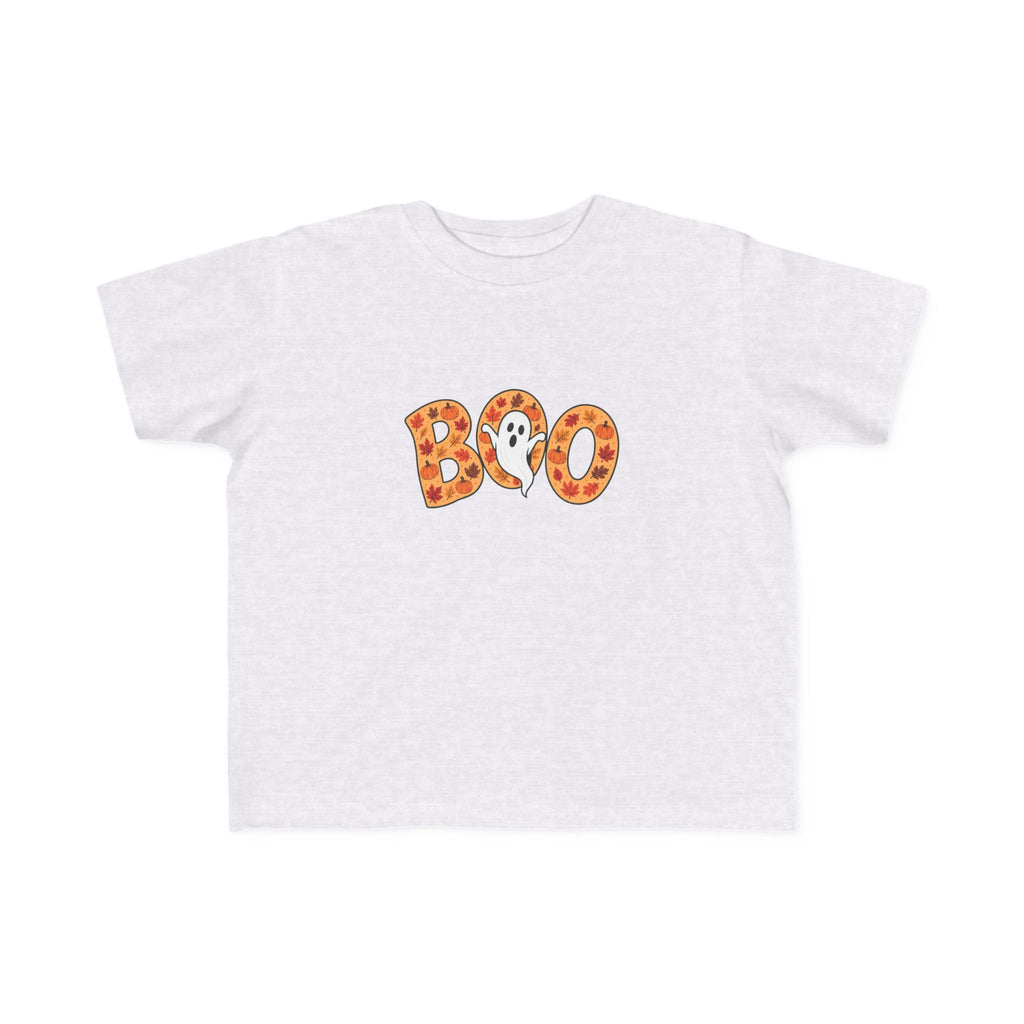 Toddler Tee - 'Boo' Ghost Halloween Striped Shirt