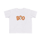 Toddler Tee - 'Boo' Ghost Halloween Striped Shirt