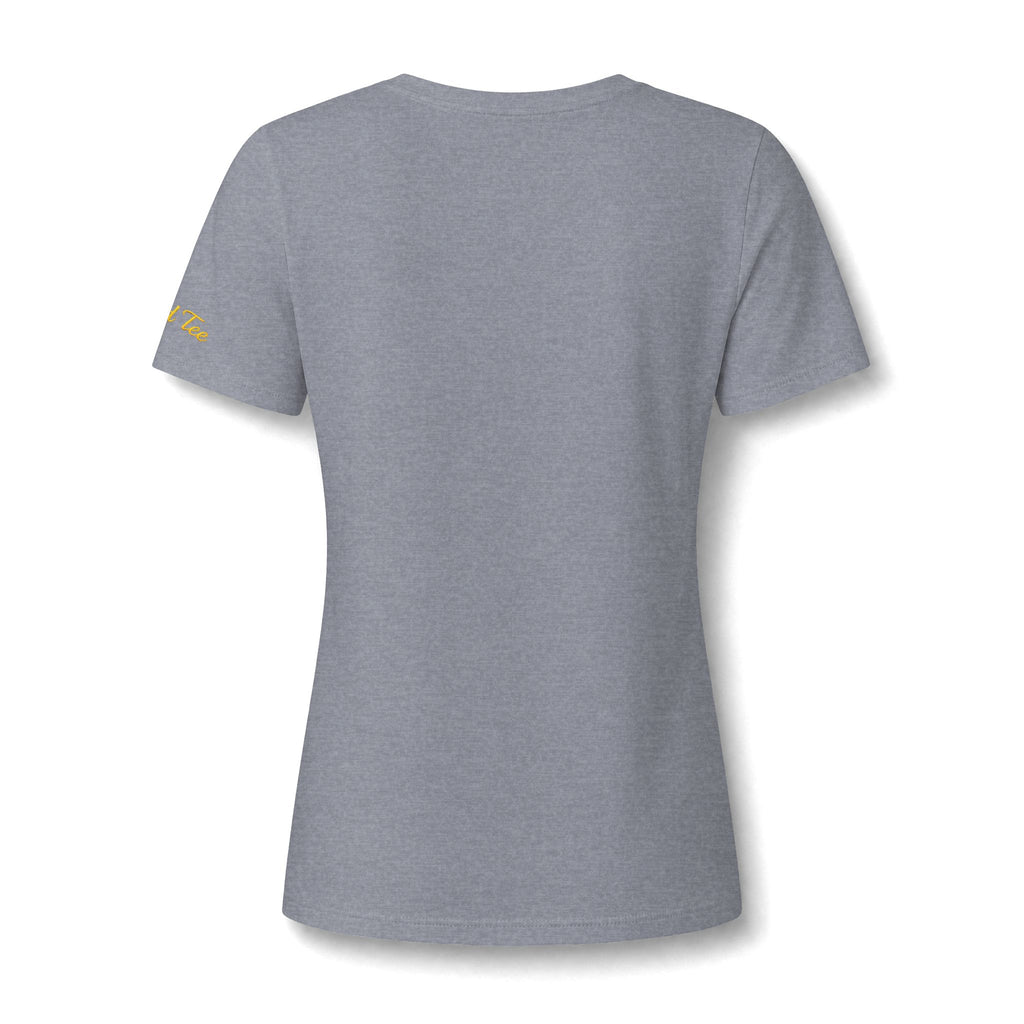 Orange Slice Splash T-Shirt | Citrus Fruit V-Neck Tee