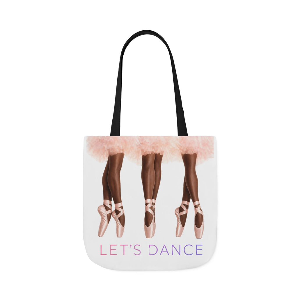 Ballet Tote Bag — 'Let's Dance' Ballerina Canvas Tote