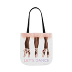 Ballet Tote Bag — 'Let's Dance' Ballerina Canvas Tote