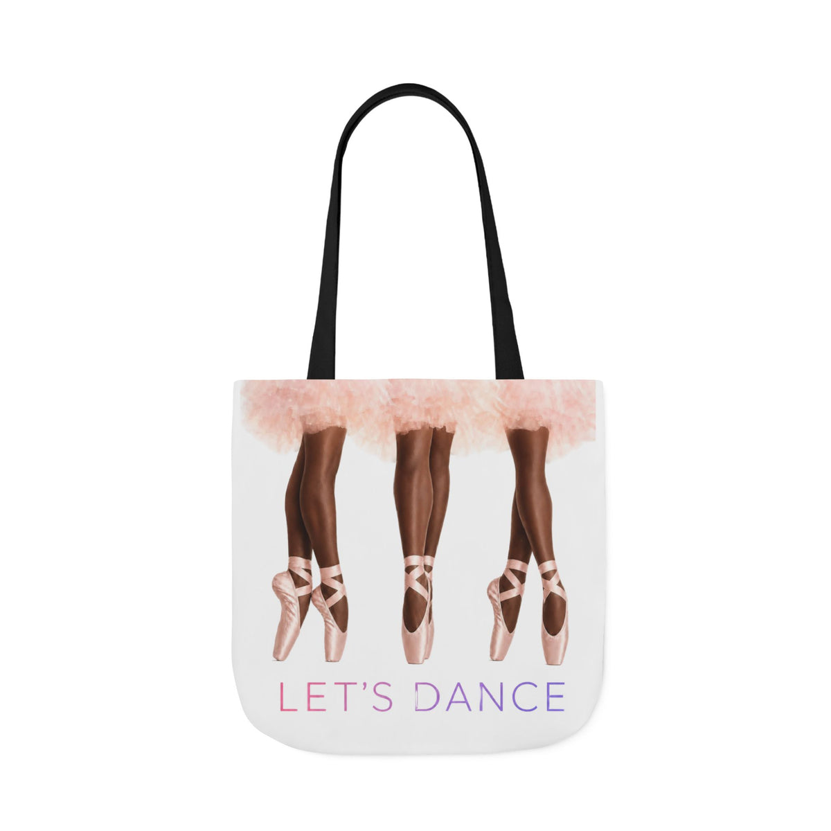 Ballet Tote Bag — 'Let's Dance' Ballerina Canvas Tote