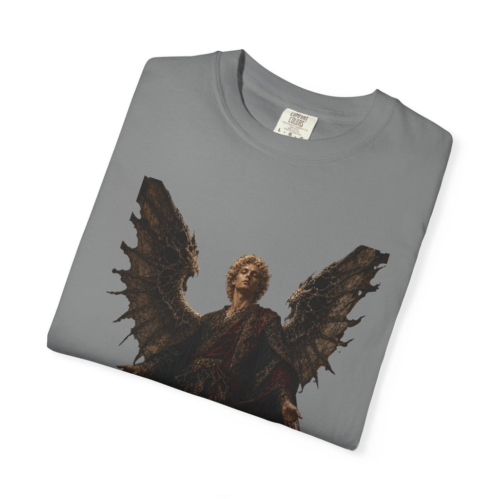 Guardian Angel -Faith- Graphic T‑Shirt — 'Tutus Sum' Cross Tee