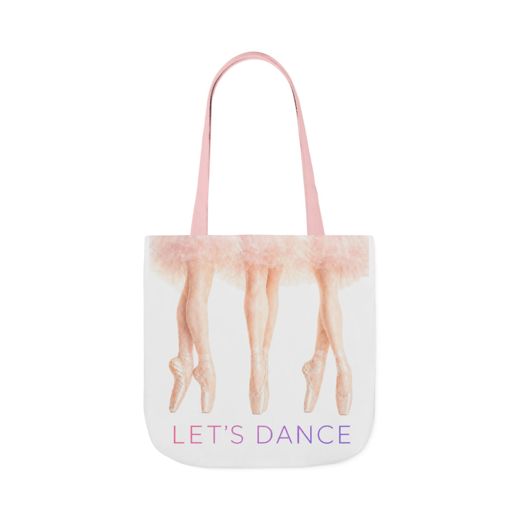 Ballet Tote Bag — 'Let's Dance' Ballerina Canvas Tote