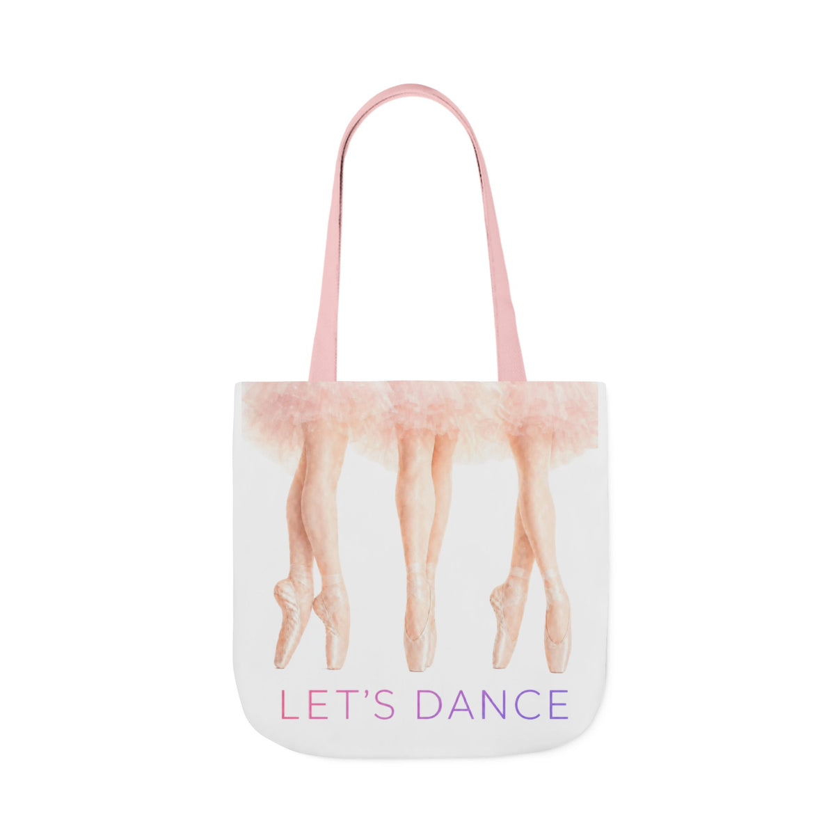 Ballet Tote Bag — 'Let's Dance' Ballerina Canvas Tote