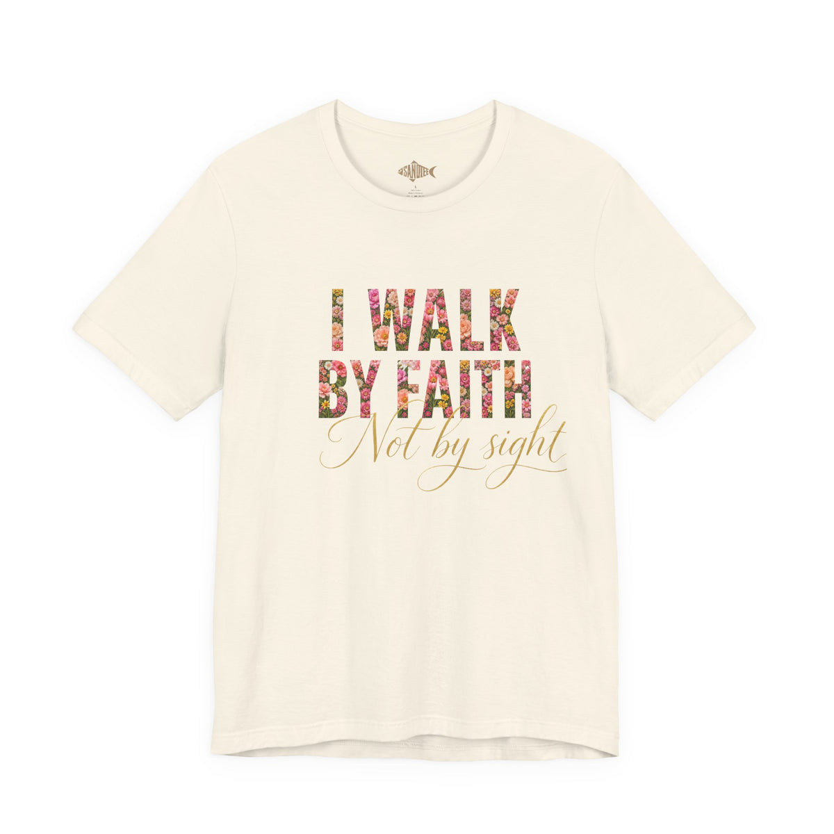 "I Walk by Faith" Bella Canvas 3001, Short sleeve T-shirt