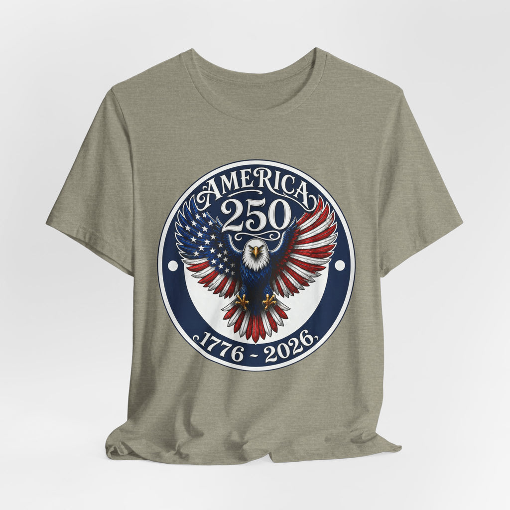America 250 Eagle T-Shirt – 1776-2026 Bicentennial Patriotic Tee