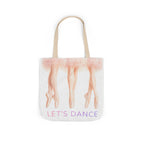 Ballet Tote Bag — 'Let's Dance' Ballerina Canvas Tote