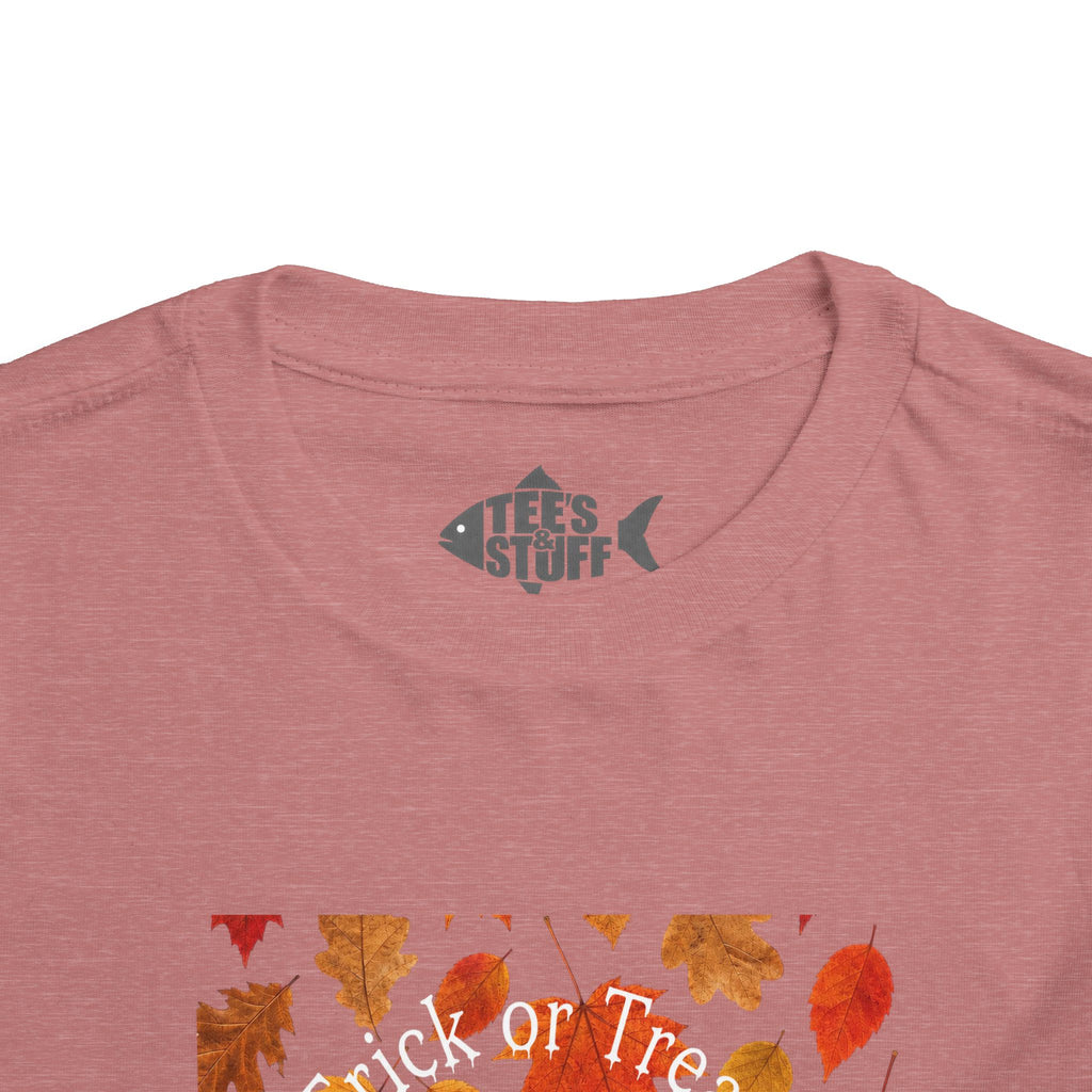 Toddler Halloween Pumpkin and Autumn Leaves Tee