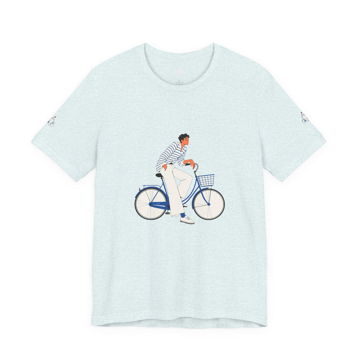 Bicycle Rider Illustration Jersey Tee