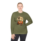 Halloween Pumpkin & Black Cat Long Sleeve Tee — "Trick or Treat / Hello Halloween"