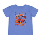 Toddler Halloween Pumpkin and Autumn Leaves Tee