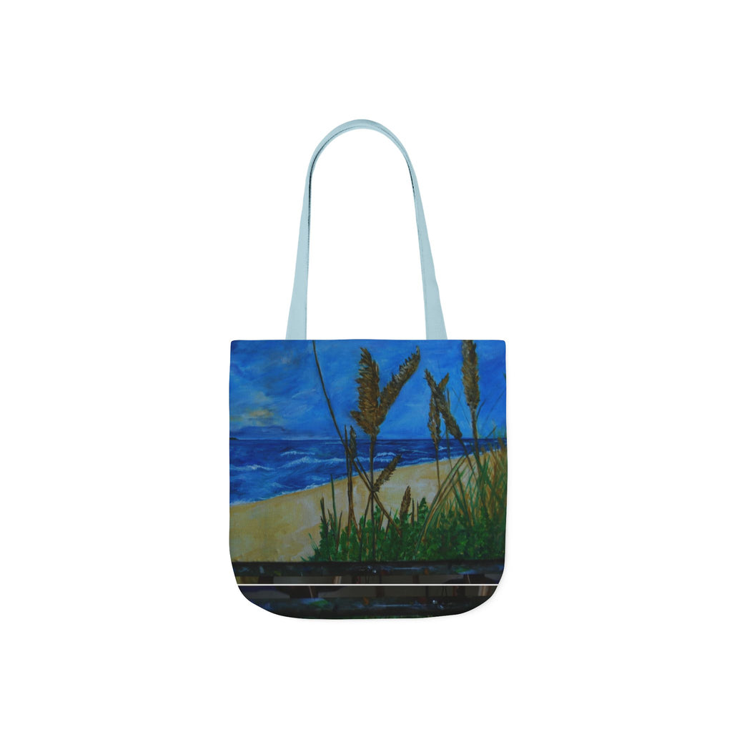 Beach Grasses Canvas Tote — Seaside Painting Reusable Bag Original art by Doulton