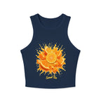 Orange Slice Splash Racer Tank Top | Citrus Fruit Graphic
