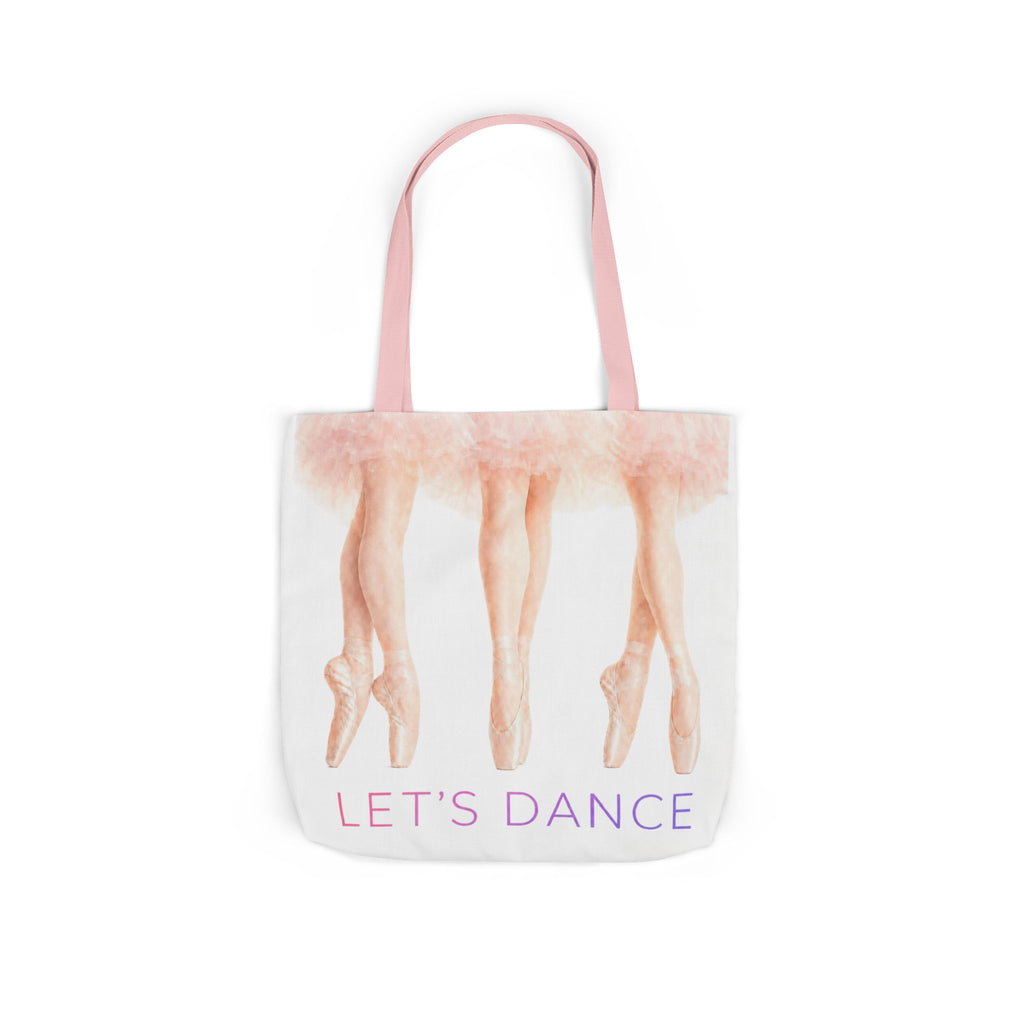Ballet Tote Bag — 'Let's Dance' Ballerina Canvas Tote
