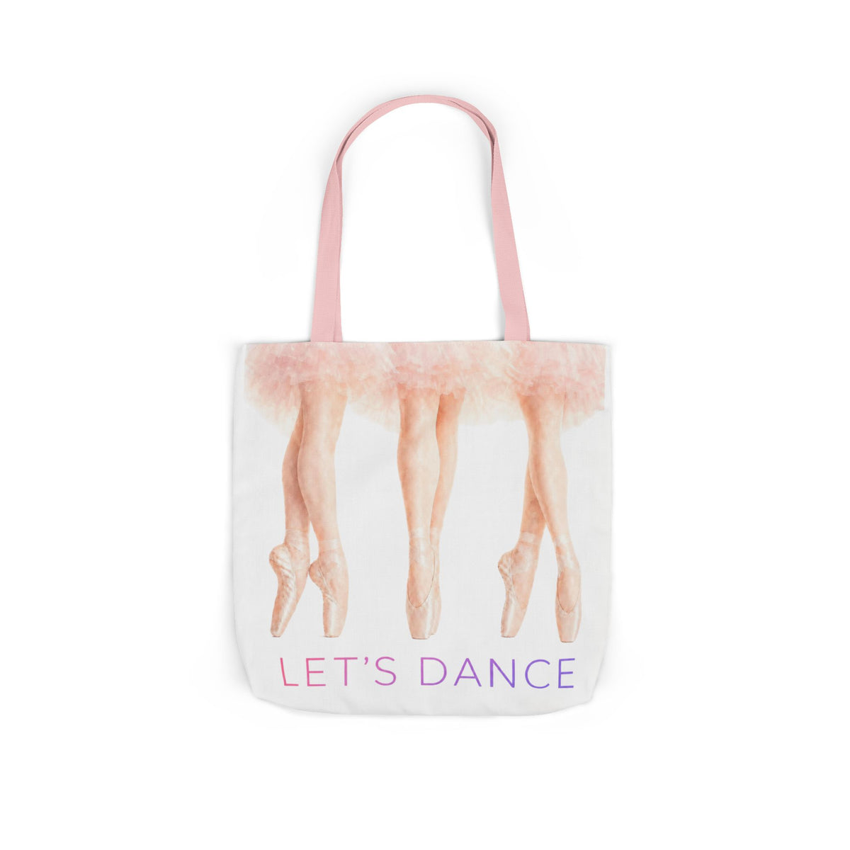 Ballet Tote Bag — 'Let's Dance' Ballerina Canvas Tote