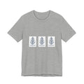 Nautical Anchor Trio T-Shirt — Vintage Navy Boat Crew Graphic Tee