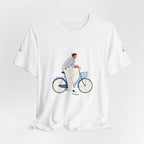 Bicycle Rider Illustration Jersey Tee