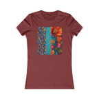 Women's Floral Patchwork Tee — Colorful Quilted Art Graphic Shirt