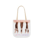 Ballet Tote Bag — 'Let's Dance' Ballerina Canvas Tote