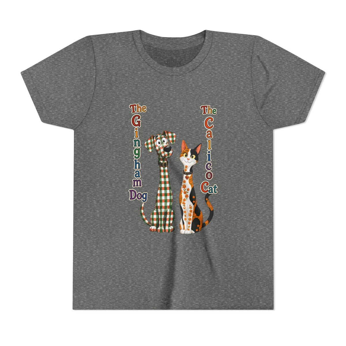 Gingham Dog & Calico Cat Kids Shirt