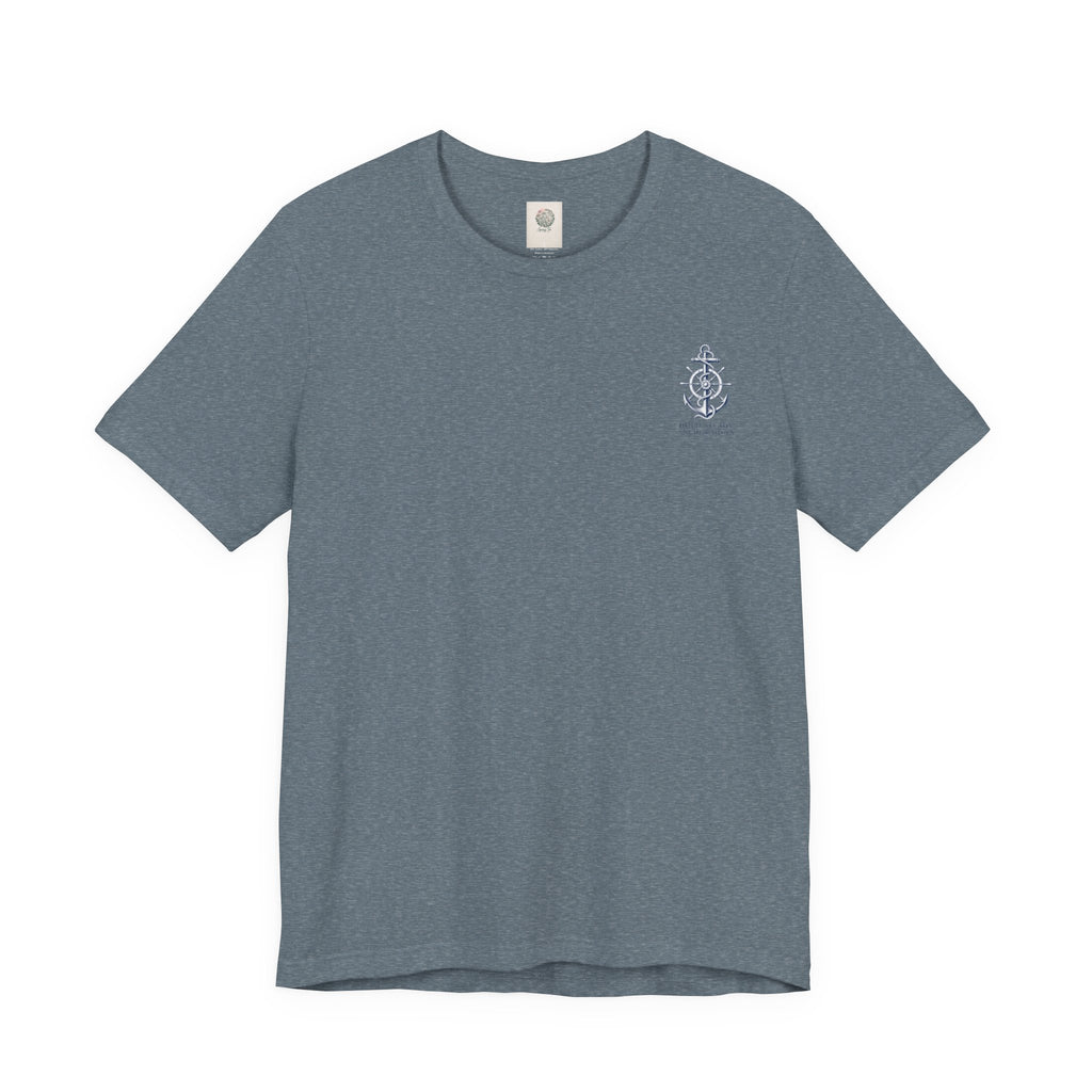 Anchor Nautical T‑Shirt — "Hold Steady Anchor Down"