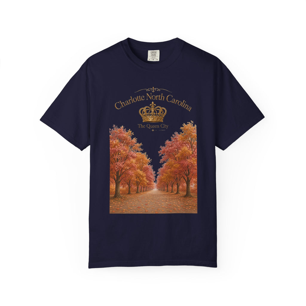 Charlotte North Carolina Autumn Tree Lane T-Shirt