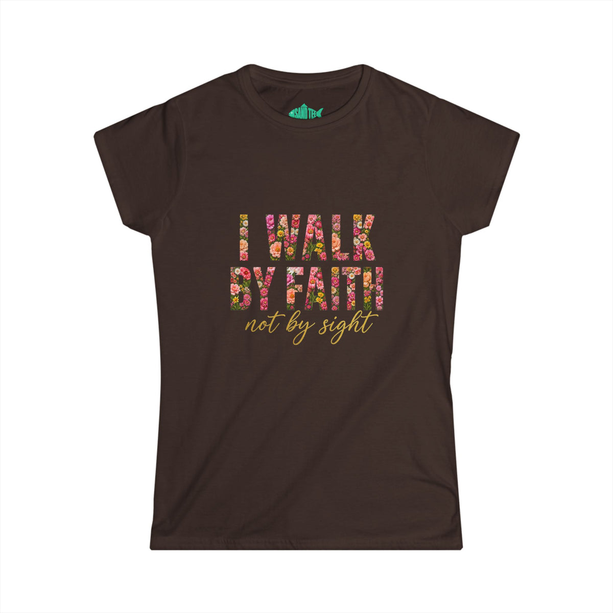 Women's Soft style " I Walk by Faith" Tee
