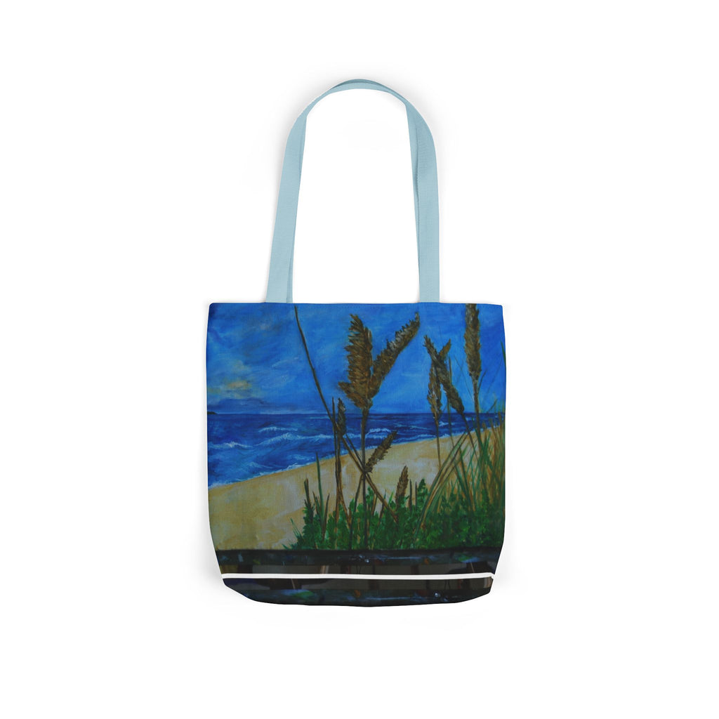 Beach Grasses Canvas Tote — Seaside Painting Reusable Bag Original art by Doulton