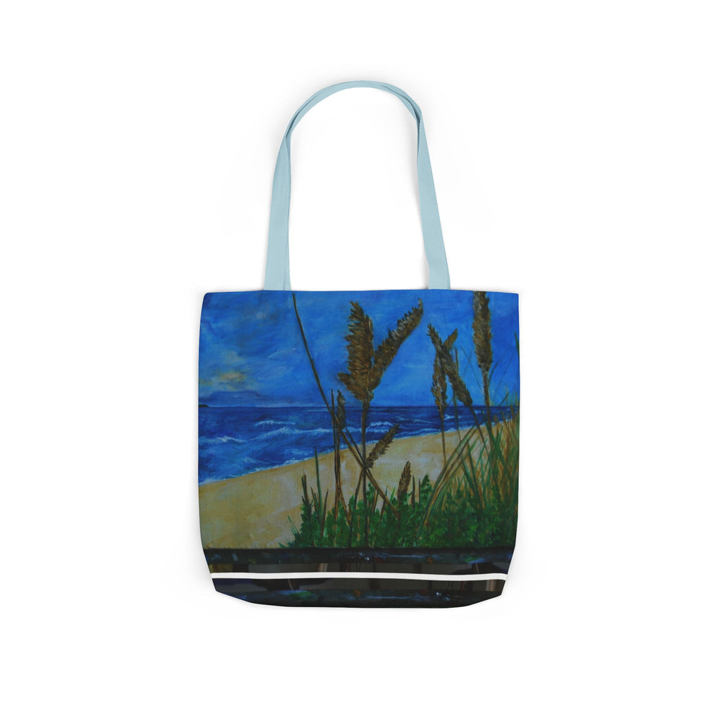 Beach Grasses Canvas Tote — Seaside Painting Reusable Bag Original art by Doulton