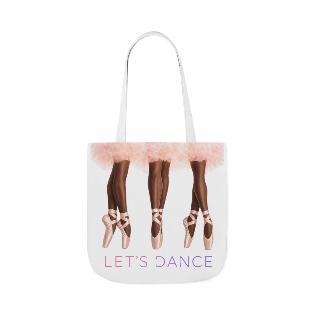 Ballet Tote Bag — 'Let's Dance' Ballerina Canvas Tote