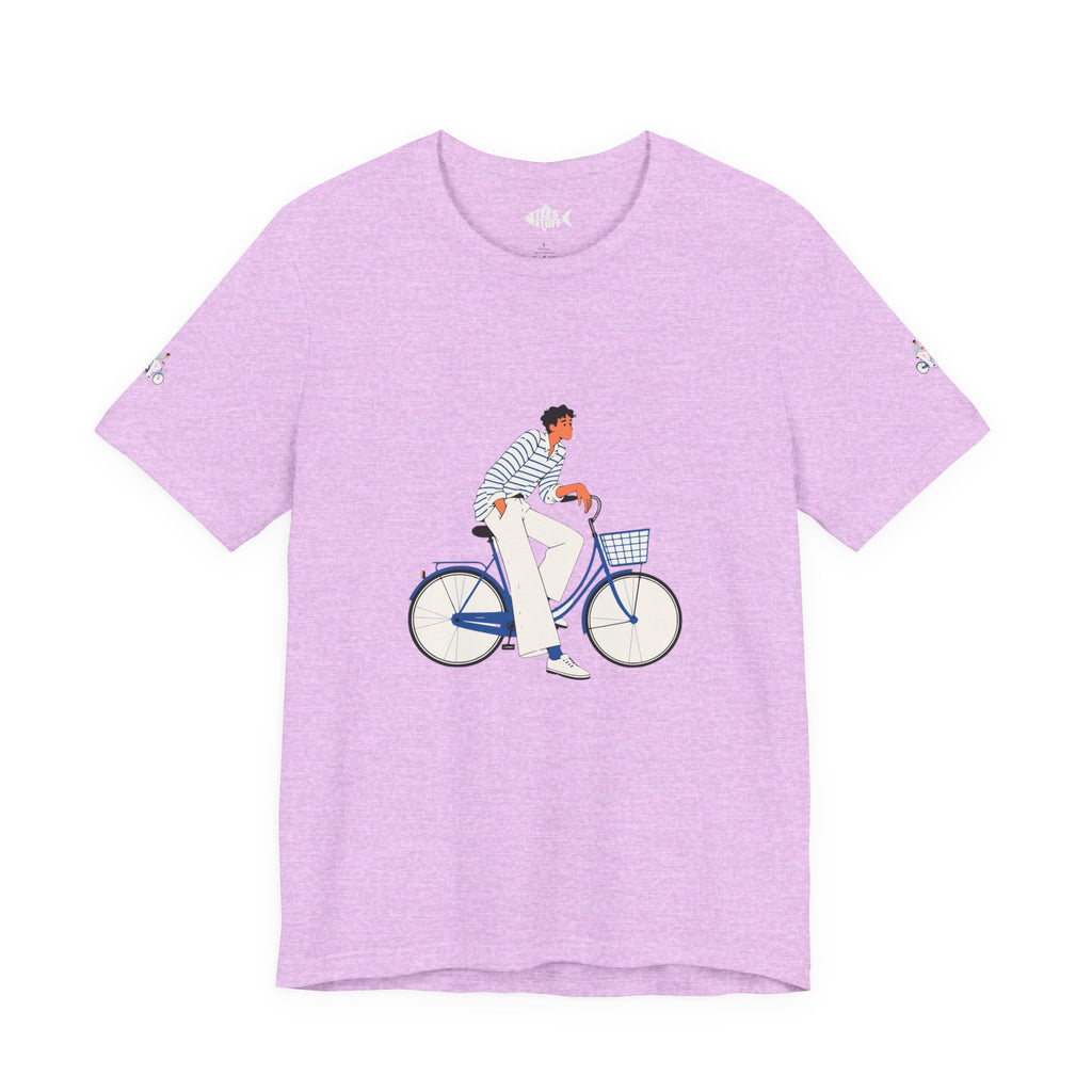 Bicycle Rider Illustration Jersey Tee