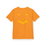 Kids Halloween Pumpkin Face Tee — Cute Jack-O'-Lantern T-Shirt for Children