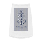 Nautical Anchor Pet Tank Top – "Hold Steady Anchor Down" Dog Shirt