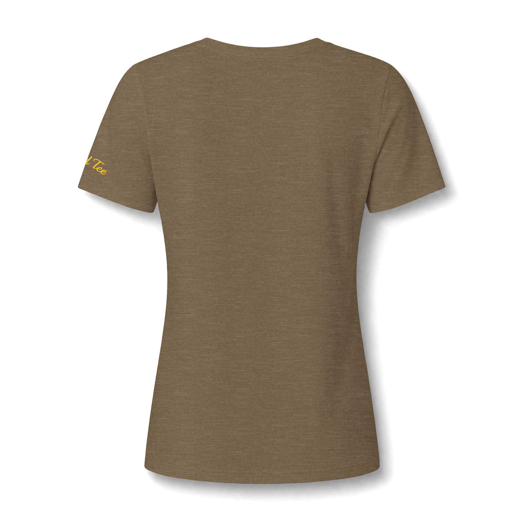 Orange Slice Splash T-Shirt | Citrus Fruit V-Neck Tee