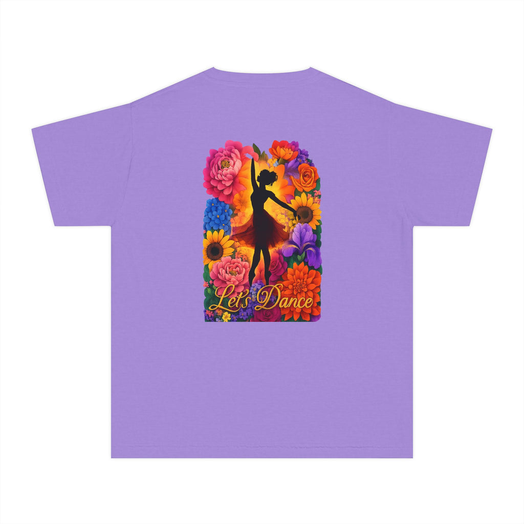 Let's Dance Floral Ballerina T--Shirt.